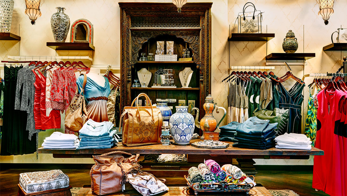 Inside of boutique in Scottsdale