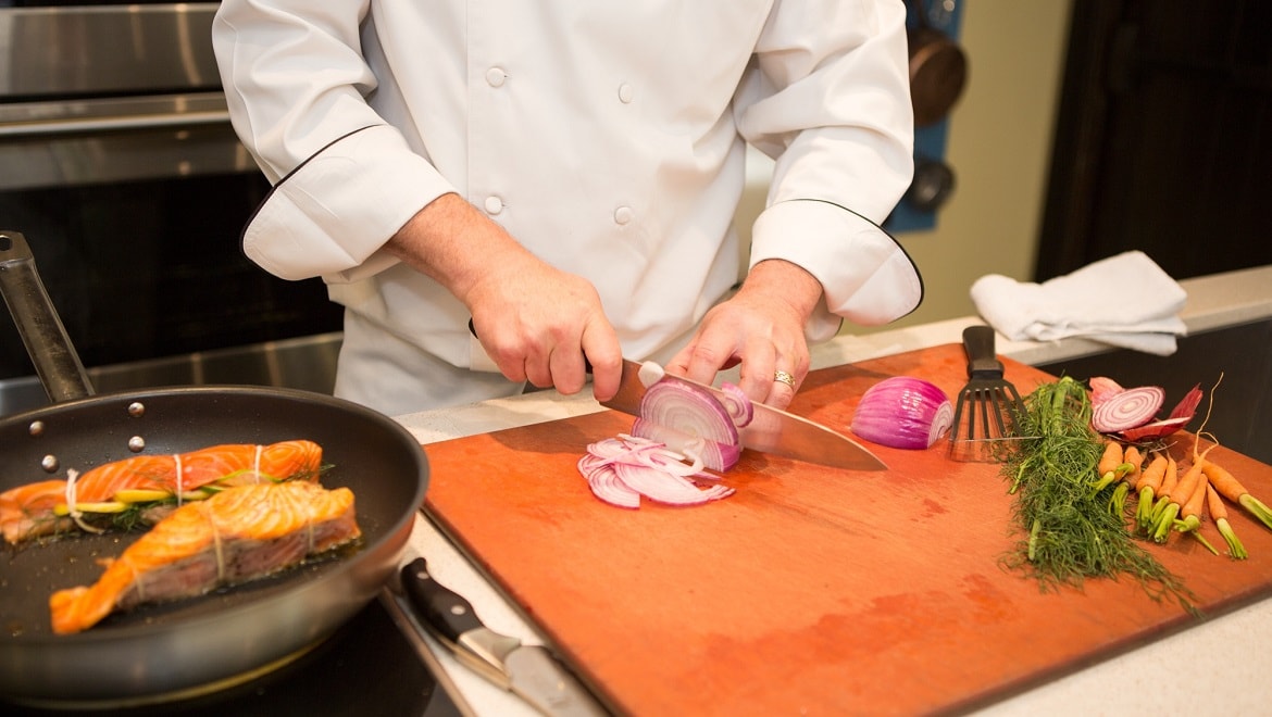 Prepping for Chef's Dinner