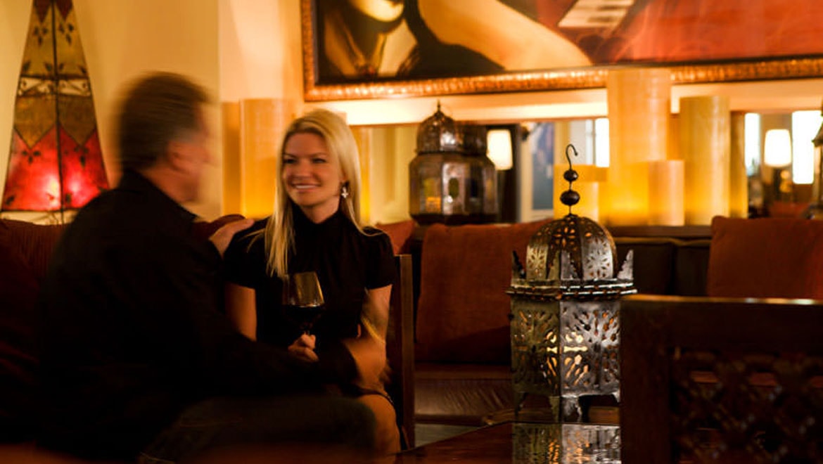 Couple at Montelucia bar 