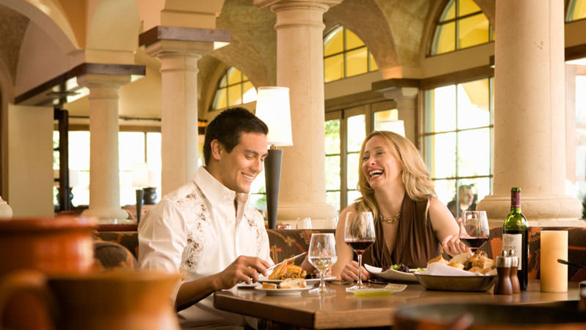 Montelucia Resort couple having dinner