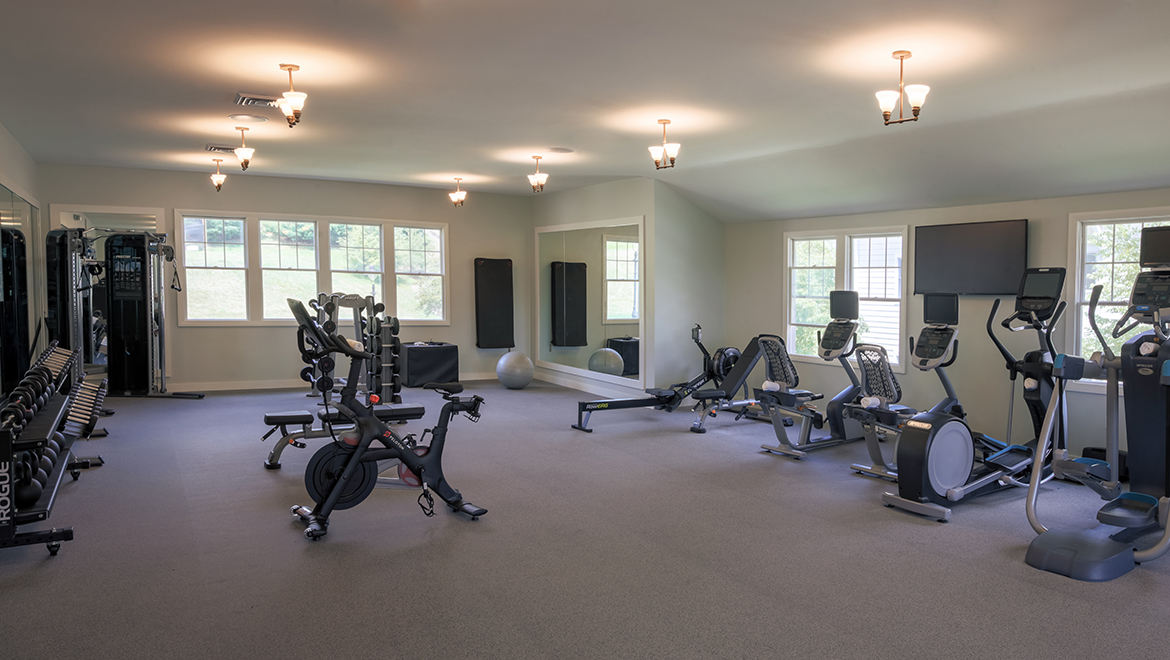 Fitness Center equipment.