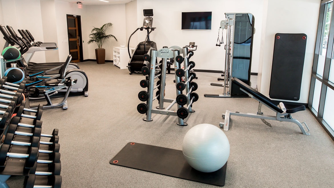 Fitness Center equipment.