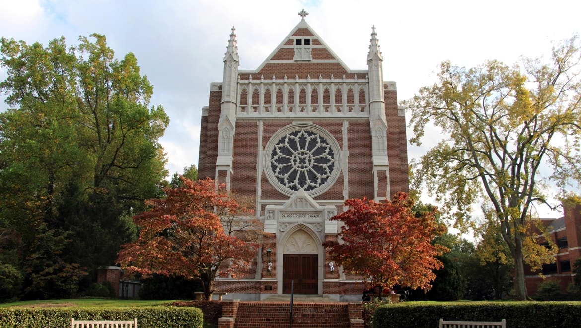 Chapel University clock tower.
