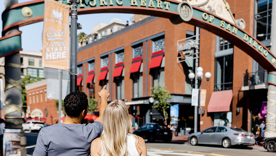 Gaslamp Quarter arch