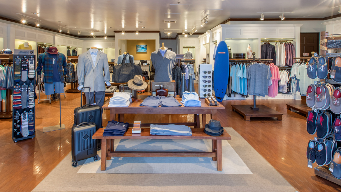 Interior of retail store.
