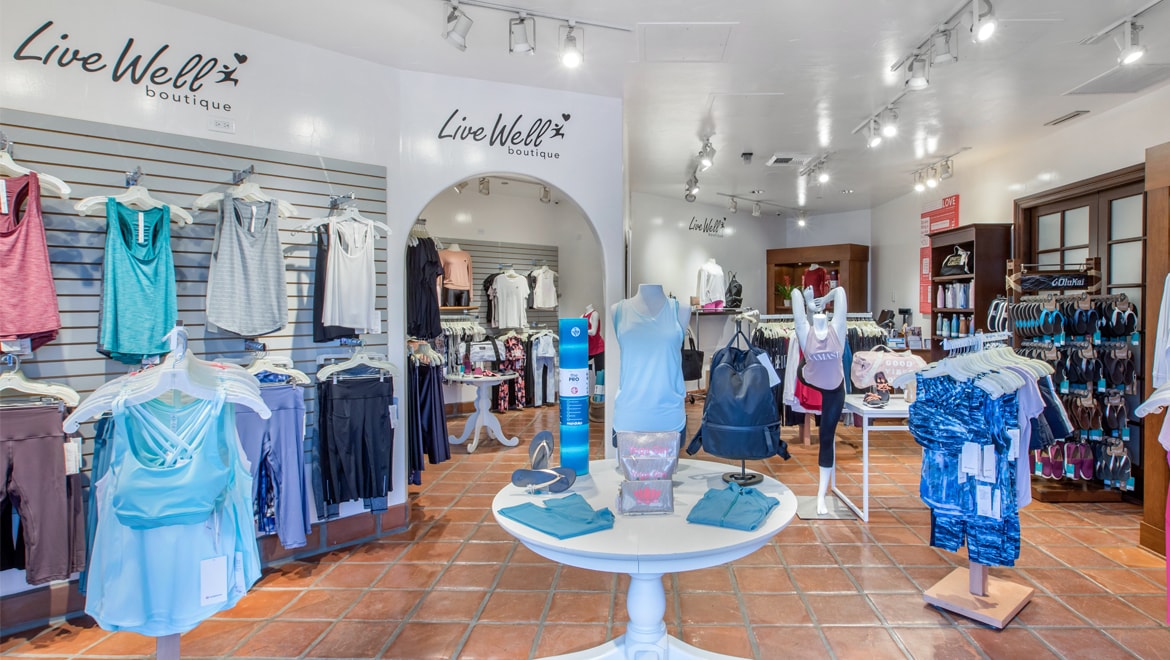 Interior of retail store
