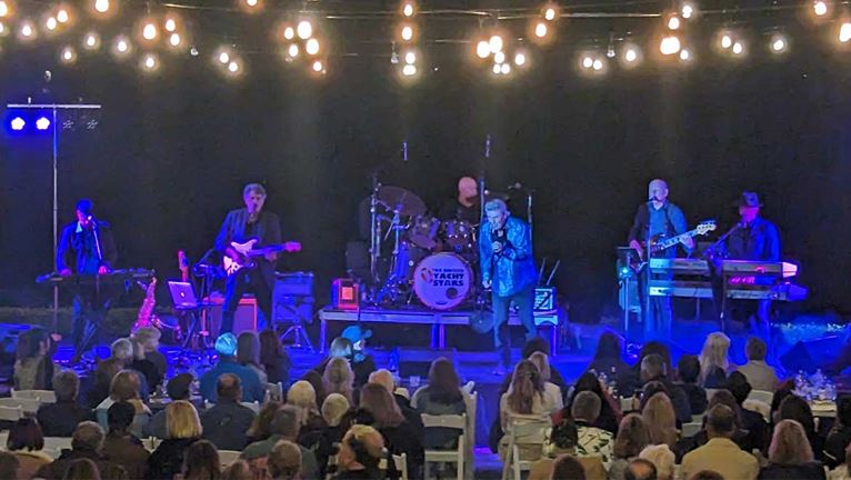 Live band performing at hotel event