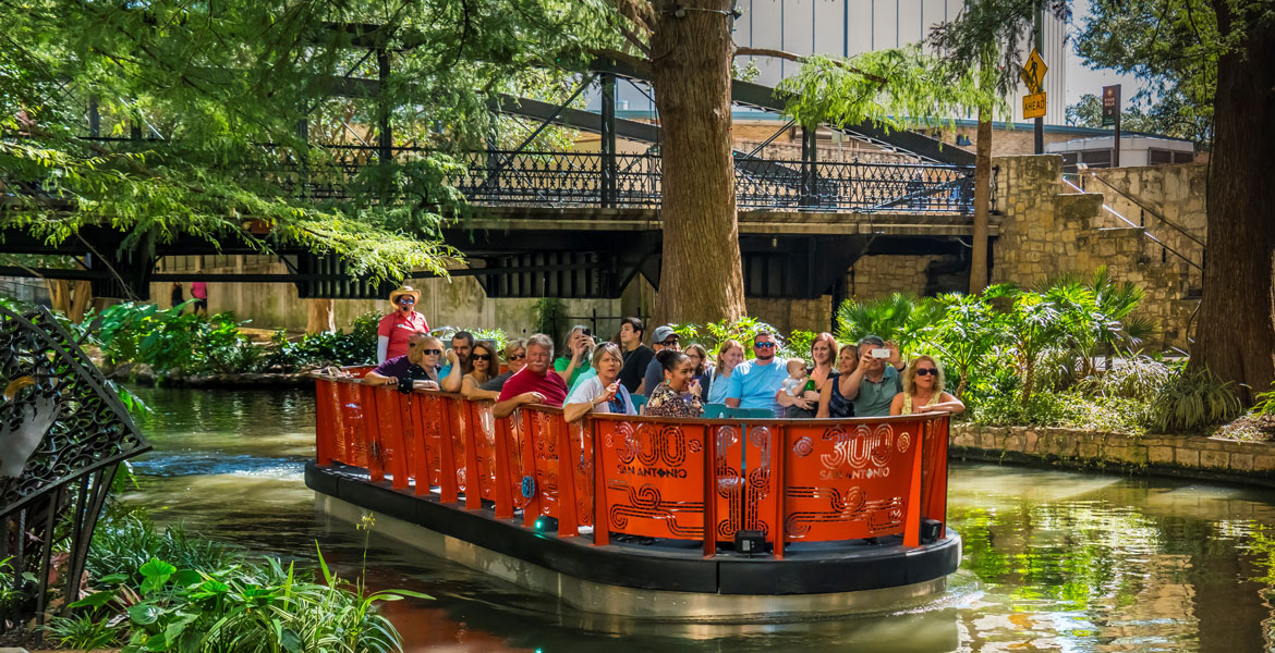 People taking a boat tour.