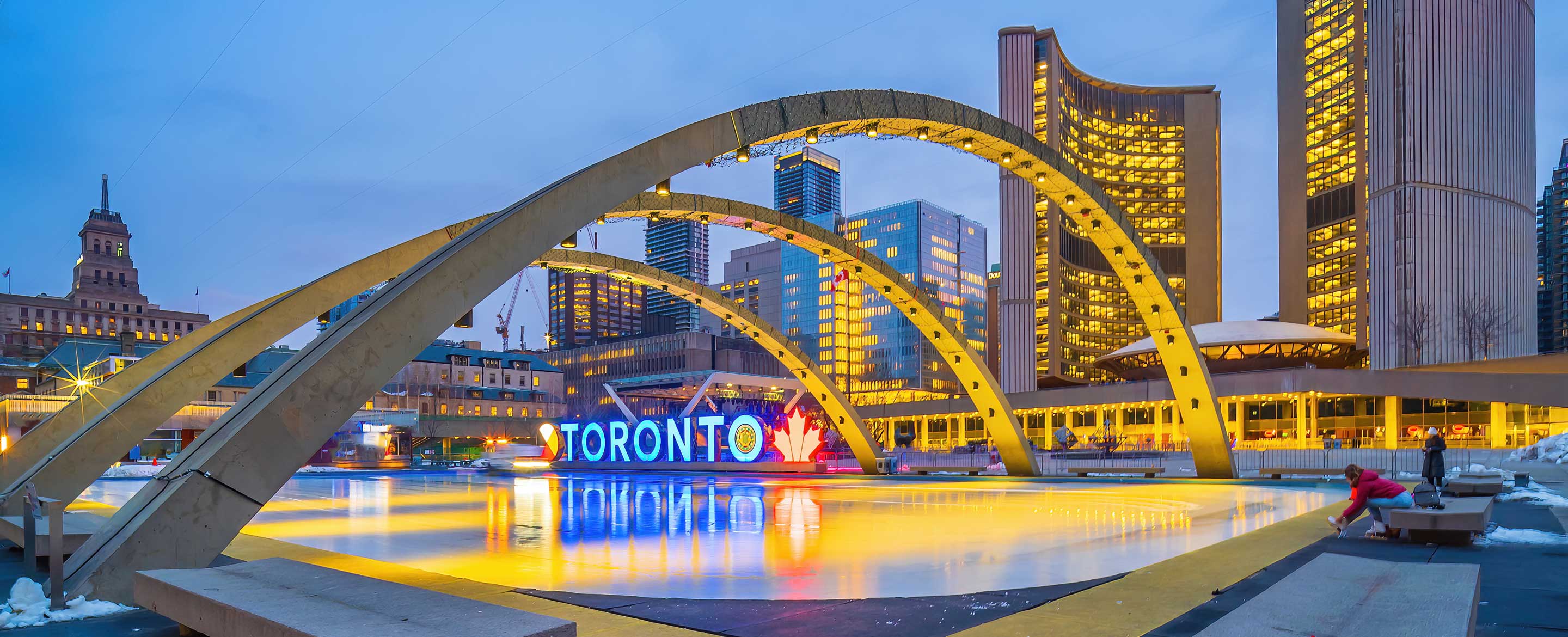 Toronto ice skating rink.