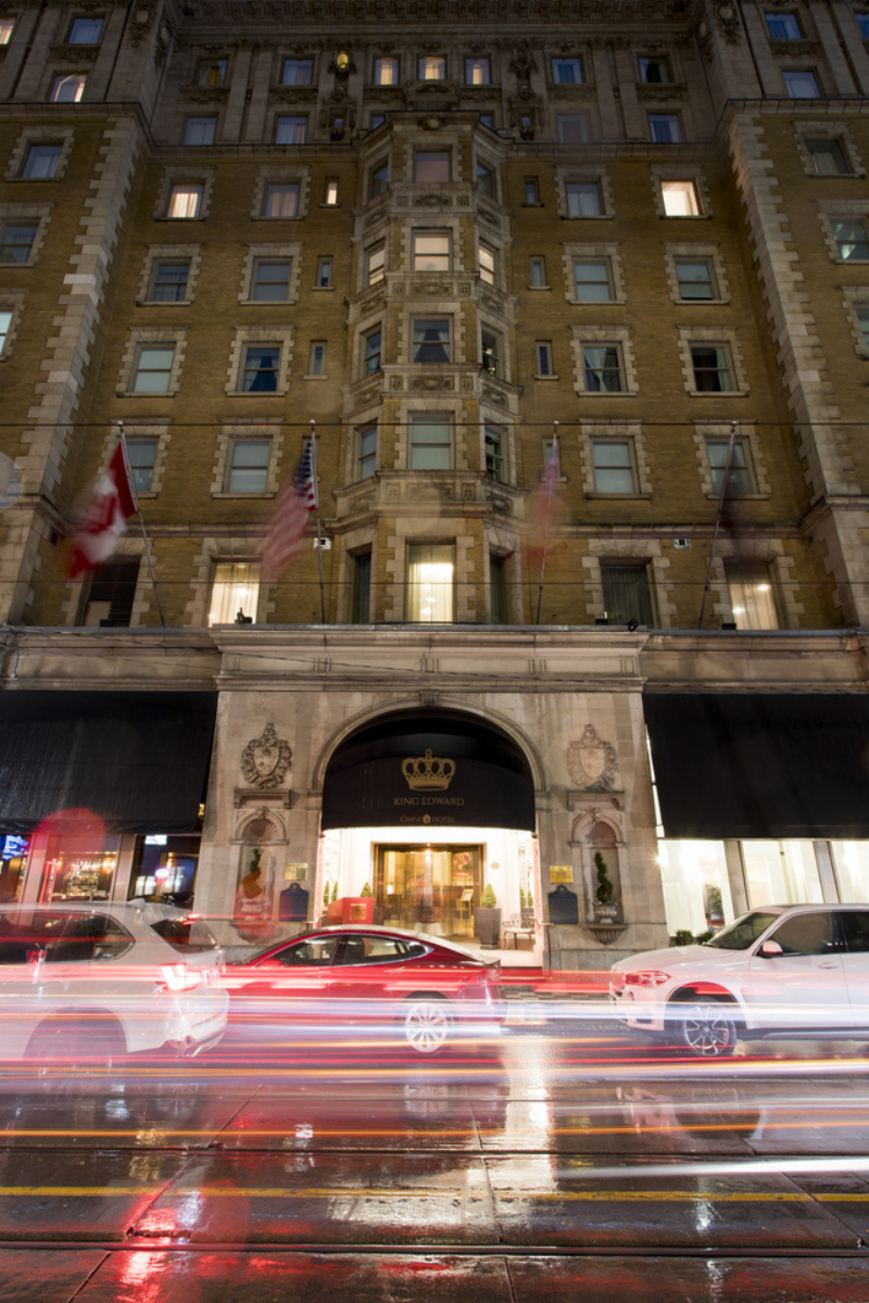 Omni King Edward Hotel exterior night view