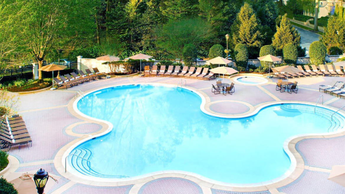 View of outdoor pool.